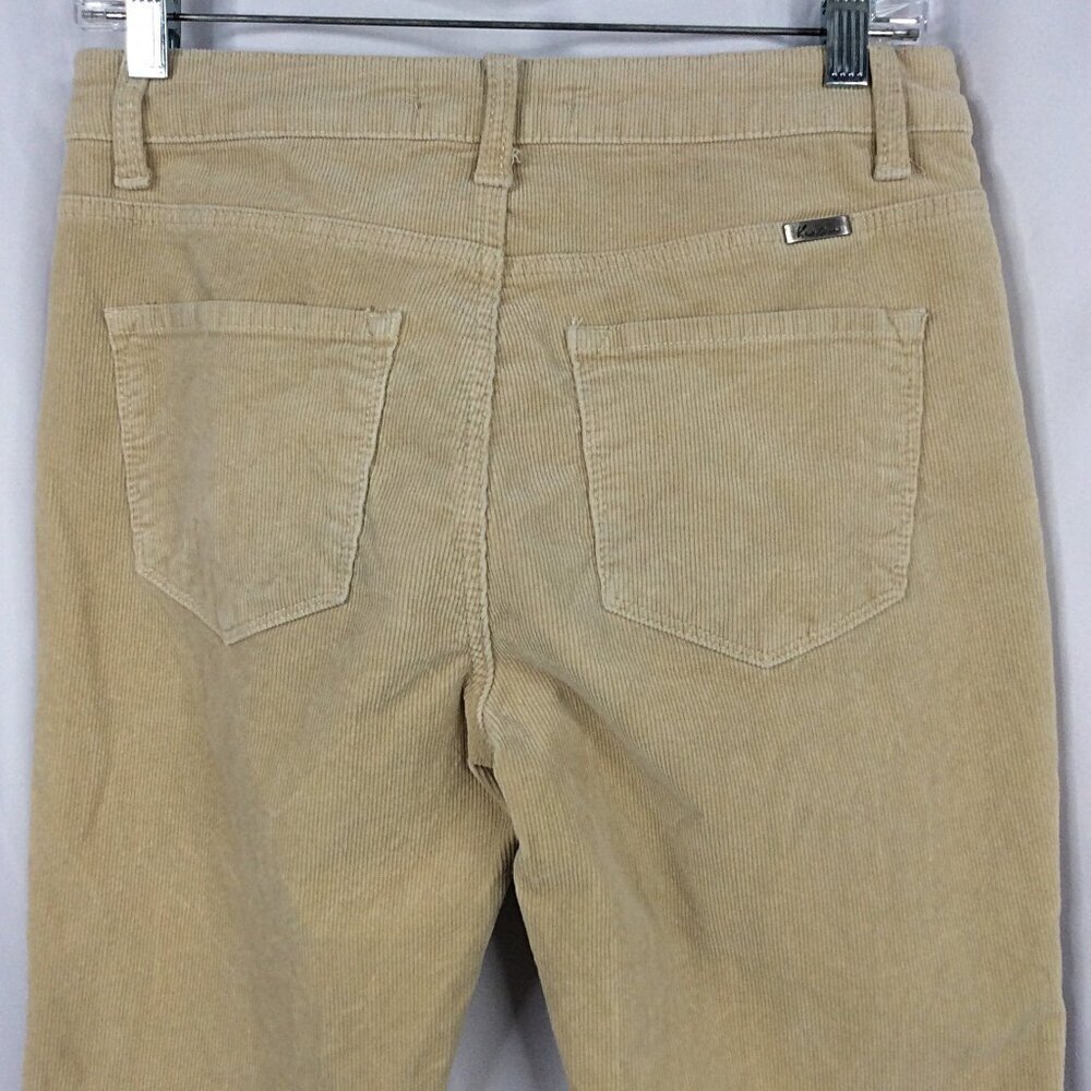 KanCan Lupe‎ High Rise Corduroy Pants Jeans Womens 9/28 Beige Ankle Crop - Picture 9 of 12